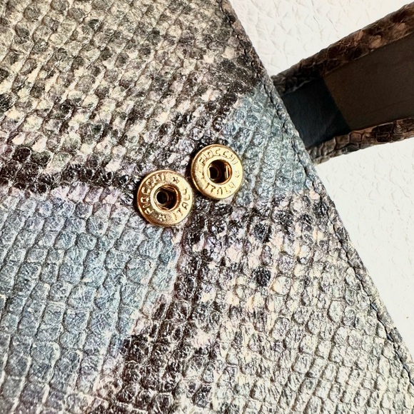 LODIS Leather Clutch Wallet NEW, Snakeskin Embossed Leather - Picture 5 of 12